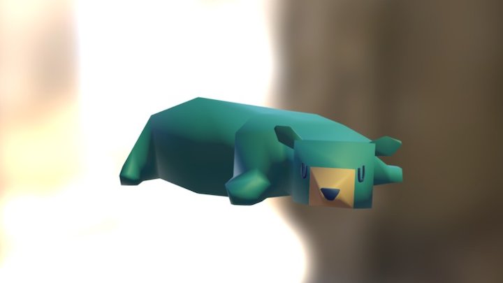 Sleeping bear 3D Model