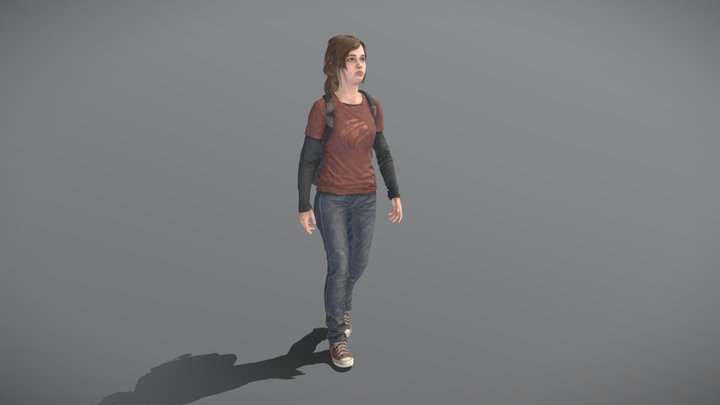Ellie The Last of Us Part 2 3D model 3D printable