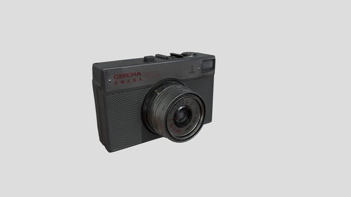 Smena 8M Film Camera - RETOPOLOGY 3D Model