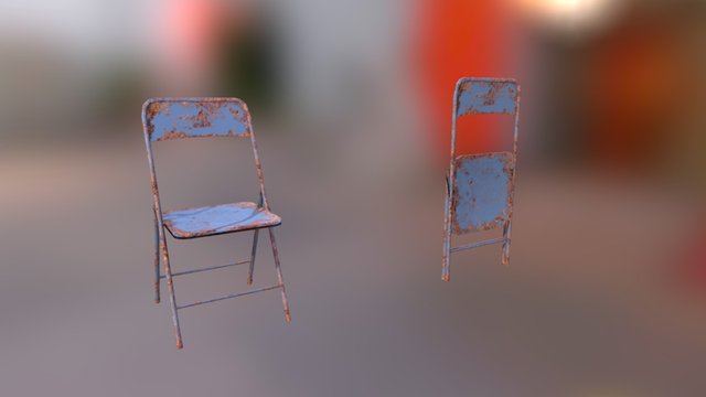 Rusted Chair 3D Model
