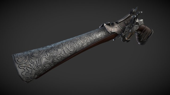 Hunter Pistol | Bloodborne 3D Model