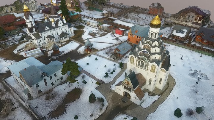 Церковь Спаса Нерукотворного Образа в Клязьме 3D Model