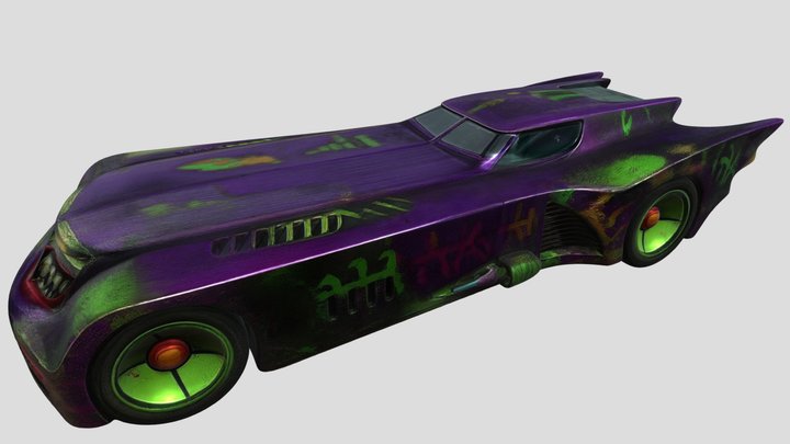 HAHA! Batmobile Illustration