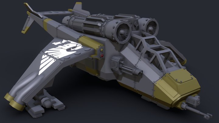 Warhammer 40000  - Valkyrie (Low Poly) 3D Model