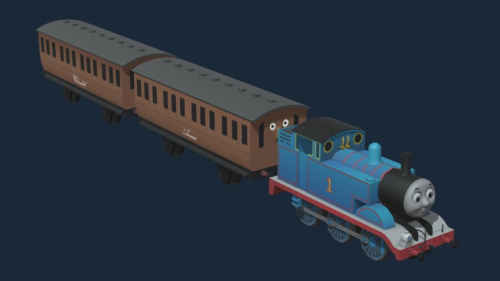 Thomas the Tank Engine with Annie & Clarabel