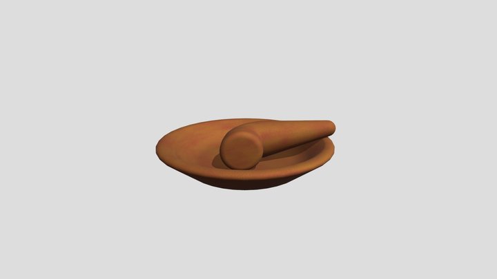 Uleg-uleg / Javanese Mortar 3D Model