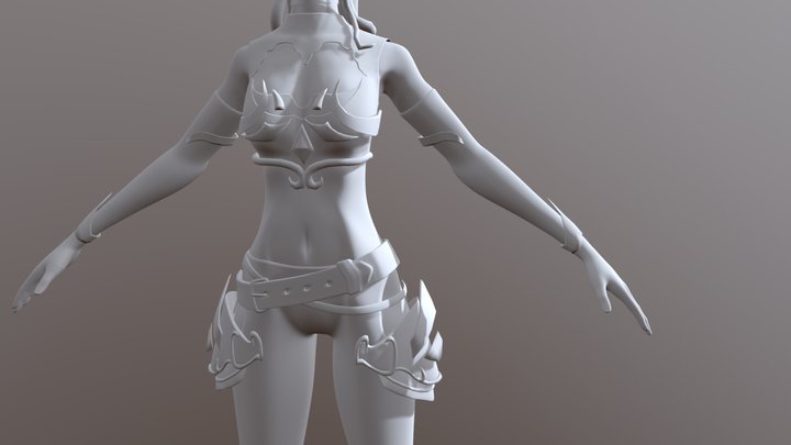 Warrior princess 3D Model