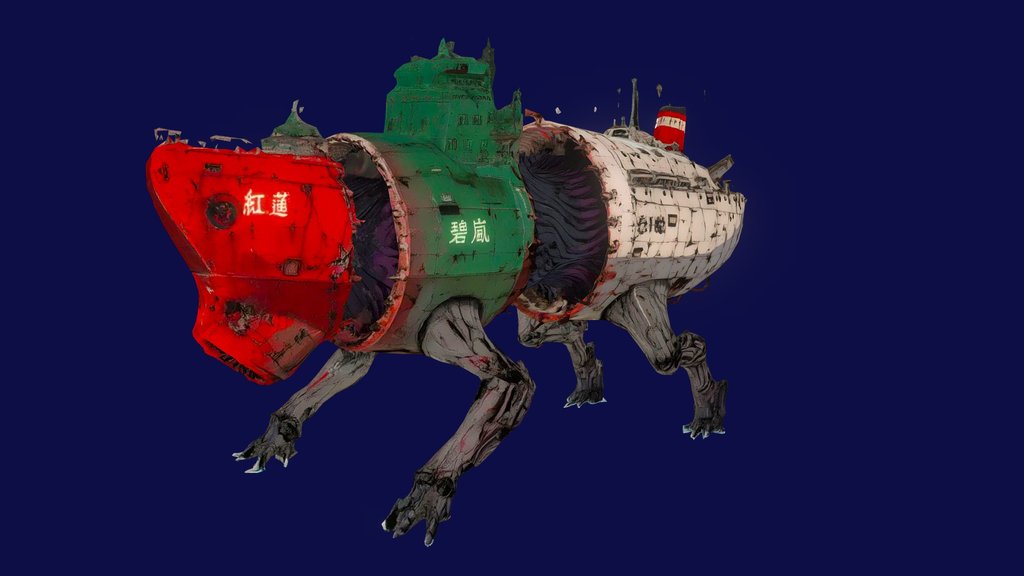 Beast inside ship
