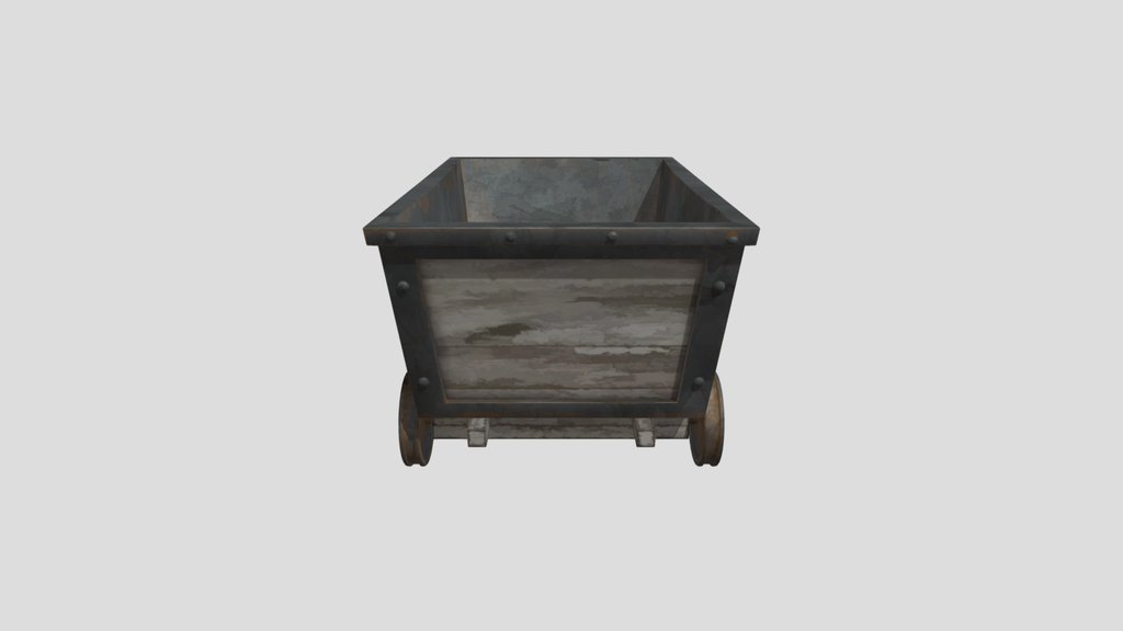 Cartoon Mining Car