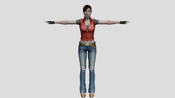 Claire Redfield CV - The Darkside Chronicles 3D Model