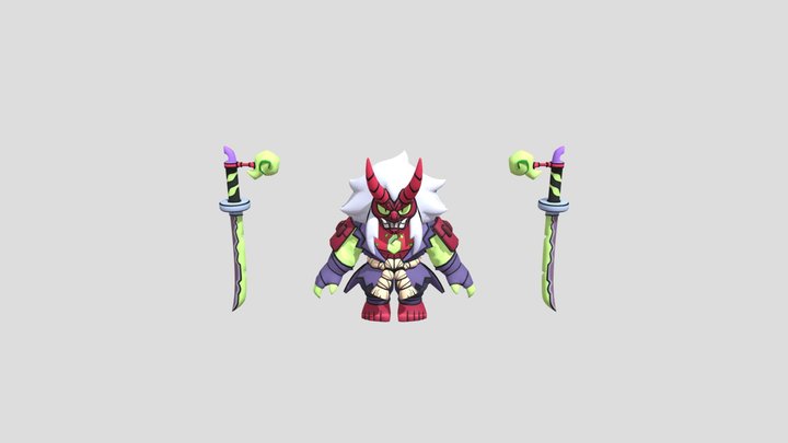 Oni-kenji-brawl-stars-3d-model 3D Model