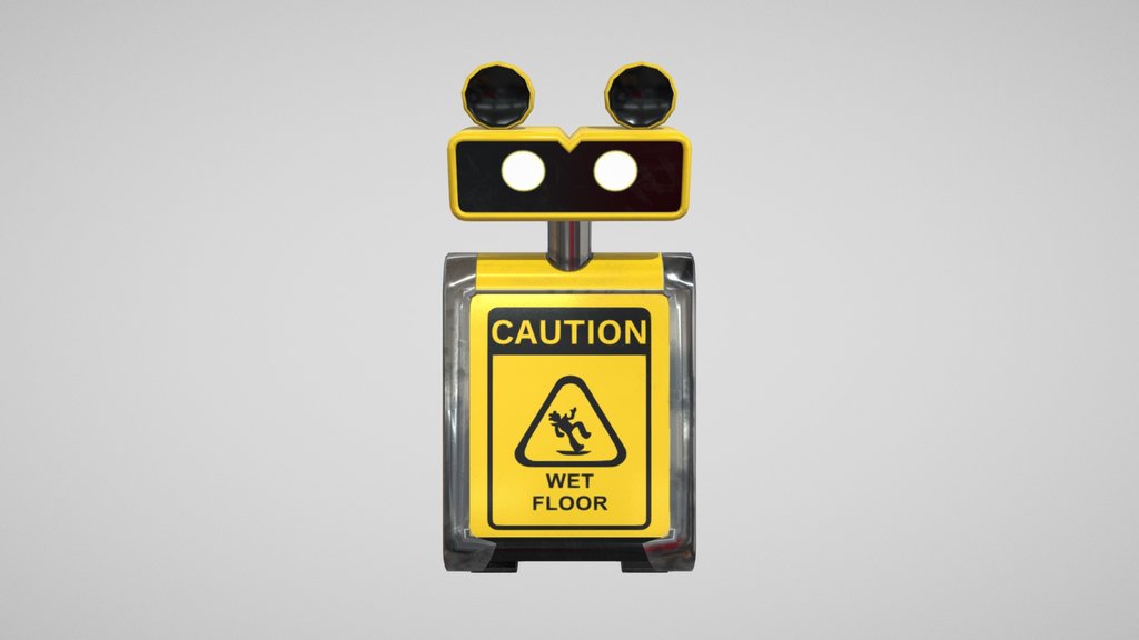 FNaF: Security Breach Clean-Bot — low-poly sci-fi 3D model by CombatCarl03