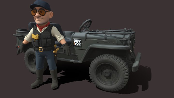 Fred-Survivor Attitude – Modelo 3D gratuito STL