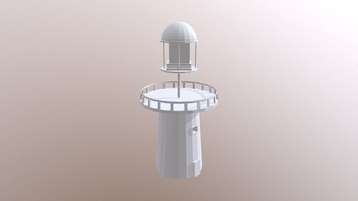 Lighthouse before texturing 3D Model