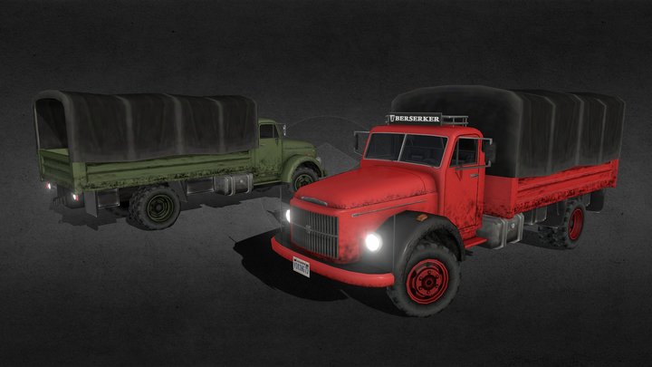 Volvo Viking L485 Lowpoly 3D Model