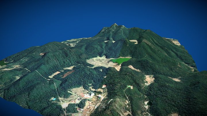 Volcán San Andrés 3D Model