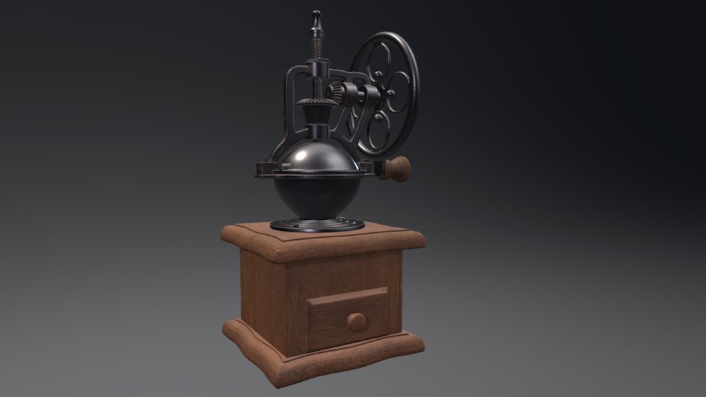 vintage coffee grinder - 3D model by Joern Ohmen (@joern.ohmen ...