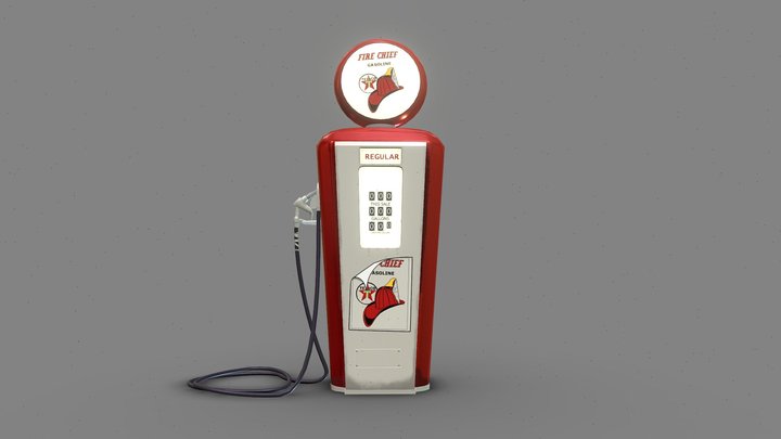 Gas Pump 3D Model