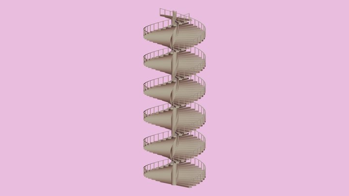 escalera 3D Model