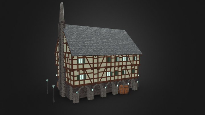 Fachwerk House 1 3D Model