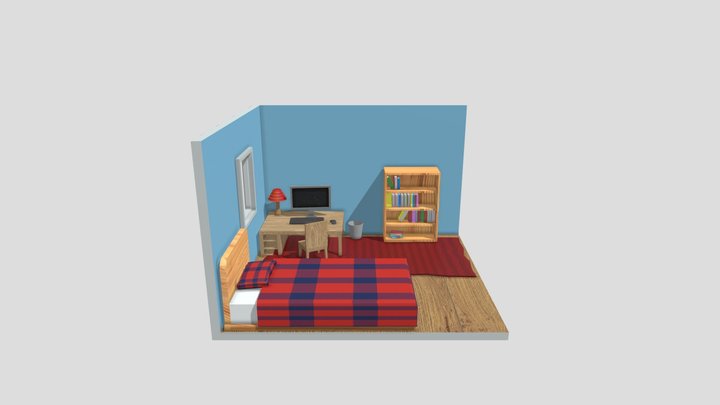 Bedroom diorama 3D Model
