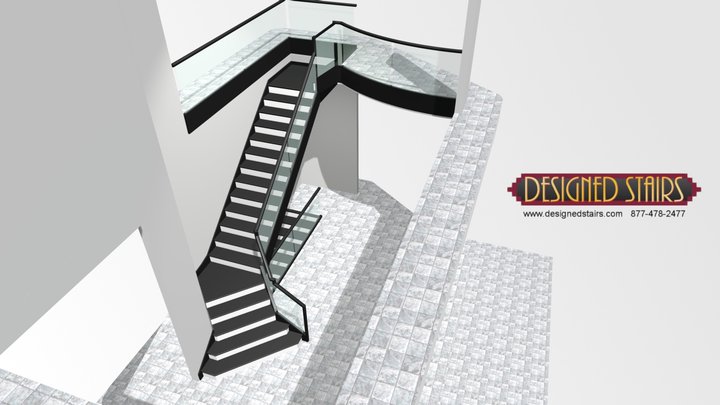 49903 front stairs 3D Model