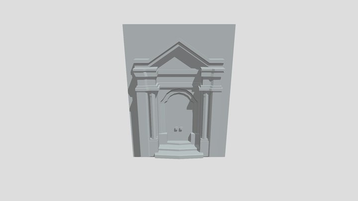 Baroque Door 3D Model