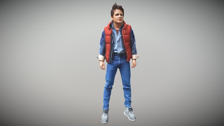 Marty McFly — Back to the Future 3D Character 3D Model