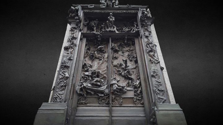 Rodin The Gates of Hell photogrammetry  raw scan 3D Model