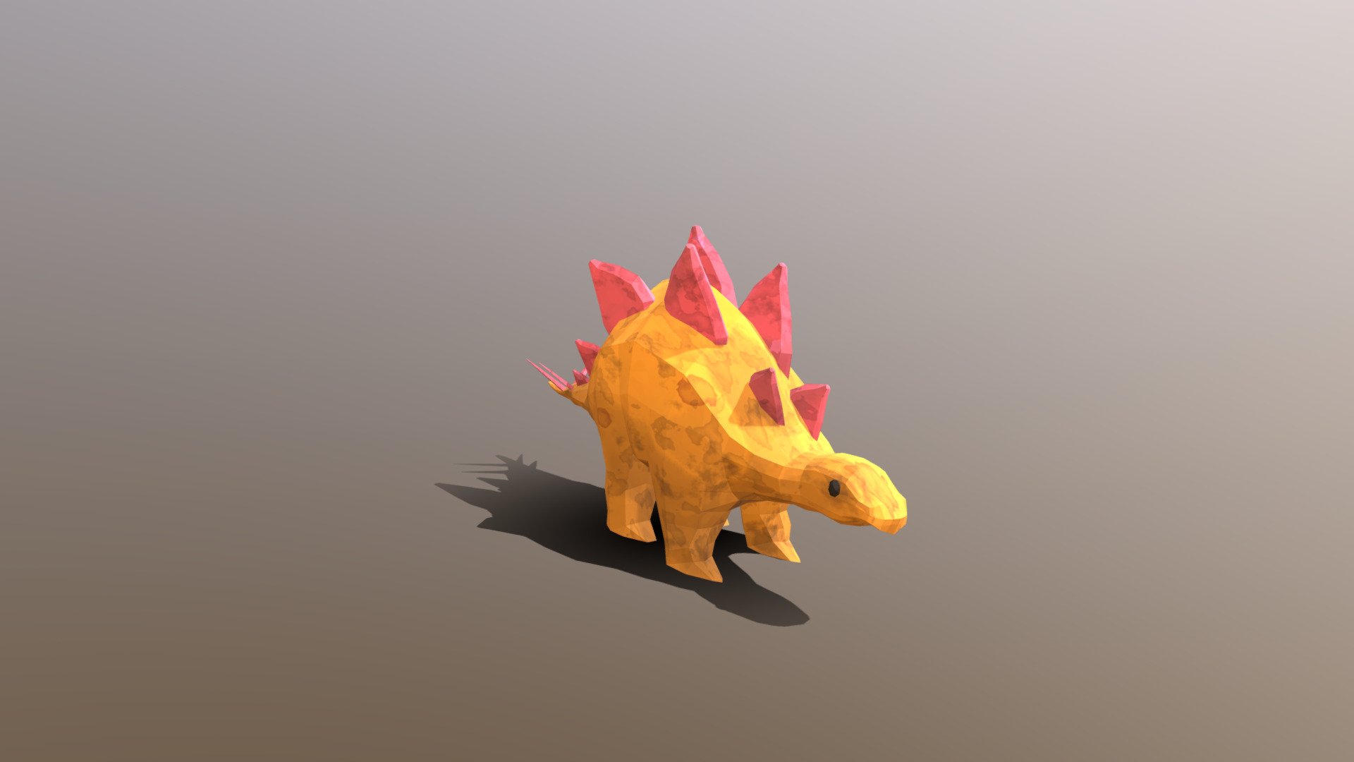 Low-Poly Stegosaurus — Sketchfab embed 3D viewer