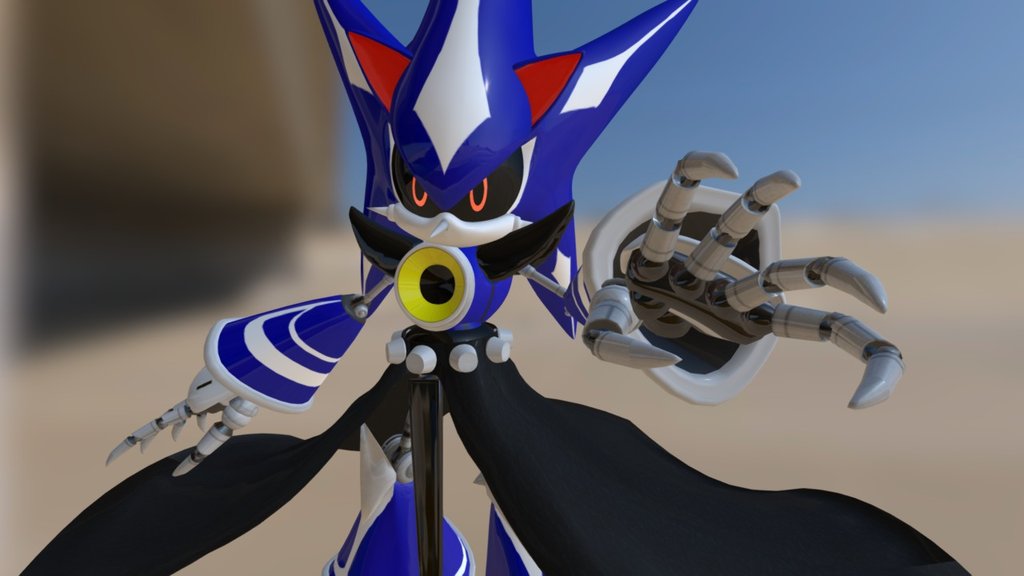 Neo Metal Sonic Render Pose - 3D model by nibrocrock (@NibrocRock