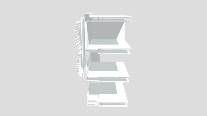 Fachada Extruida 3D Model