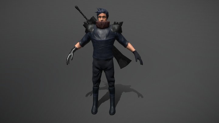 FF7 Zack's father FanMade 3D Model