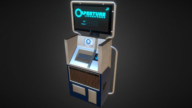 Aperture terminal computer 3D Model