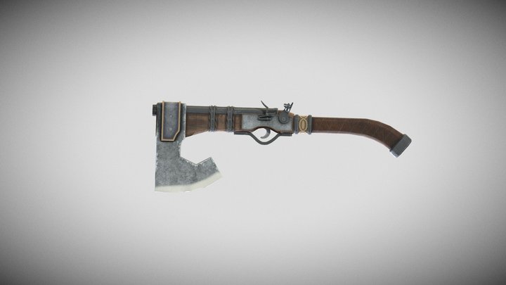 axe gun 3D Model