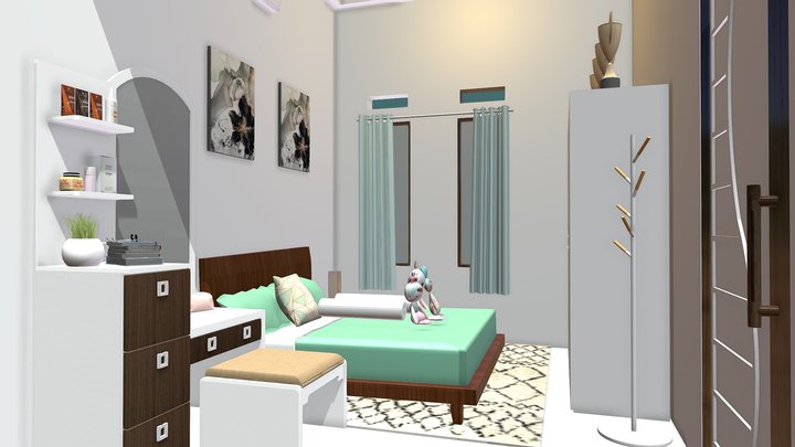 Bedroom Design - Desain Kamar Tidur 3D Model