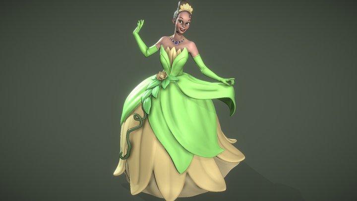 Princess Tiana 3D Model