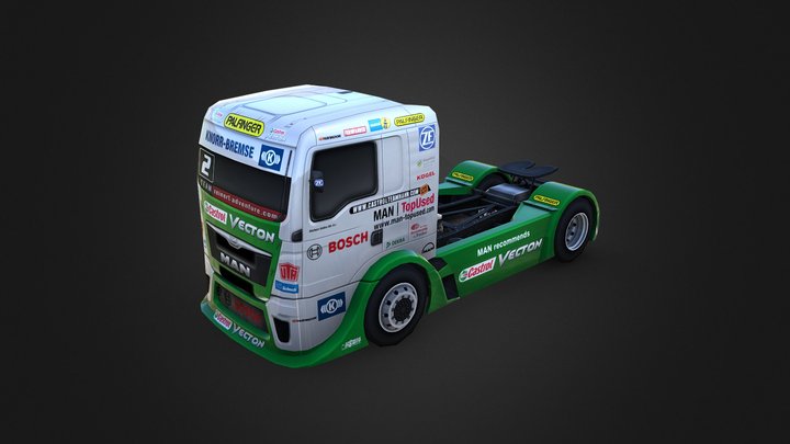 Race Truck from TruckSimulation 16 3D Model