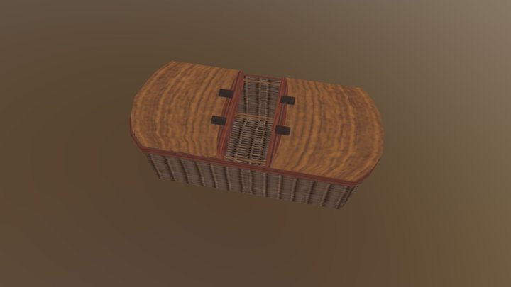 Wine_Picnic_Basket 3D Model