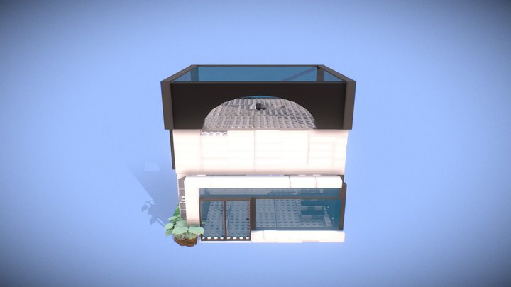 lego modern house 3D Model