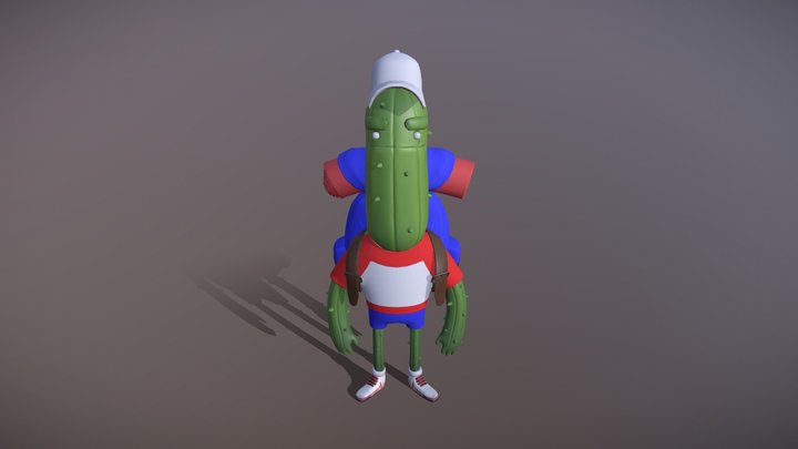 Cactus Dude 3D Model