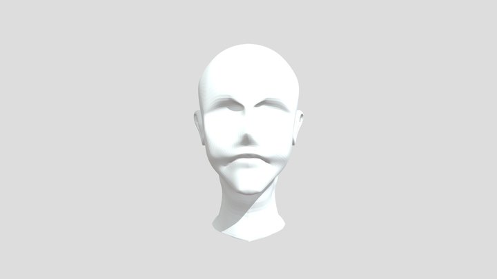 Anime Face Attempt 03 3D Model