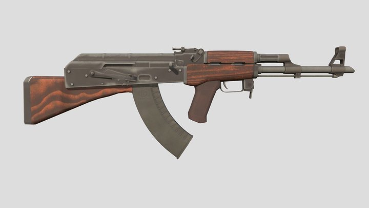 bullpup ak47 3D Model