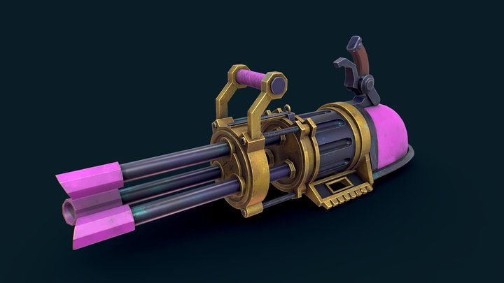 Jinx Minigun 3D Model