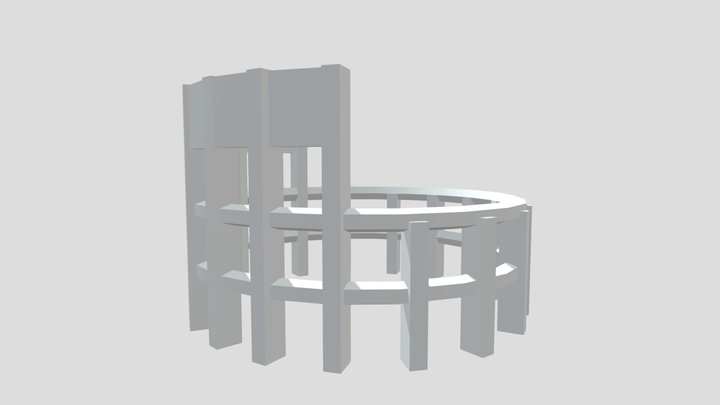 Roman Colosseum Environment Block Out 3D Model
