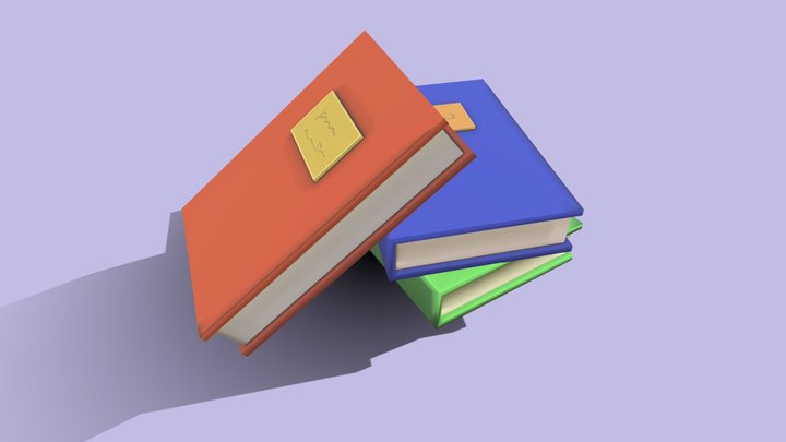 Books 3D Model