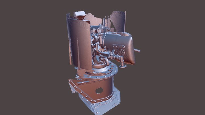 Mark IV Hotchkiss 6 Pounder Scancleaned 3D Model