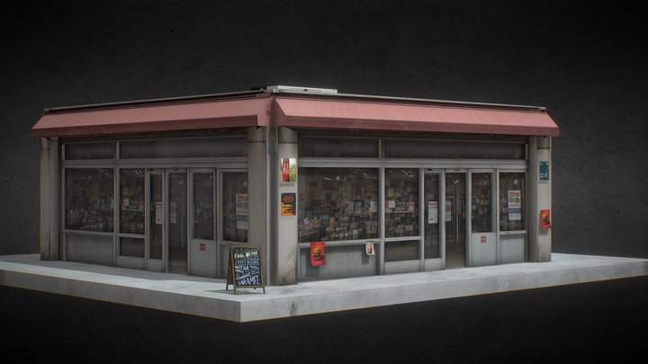 CONVENIENCE STORE NEW YORK CITY FREE DOWNLOAD 3D Model