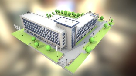 Dante building, Tilburg University 3D Model