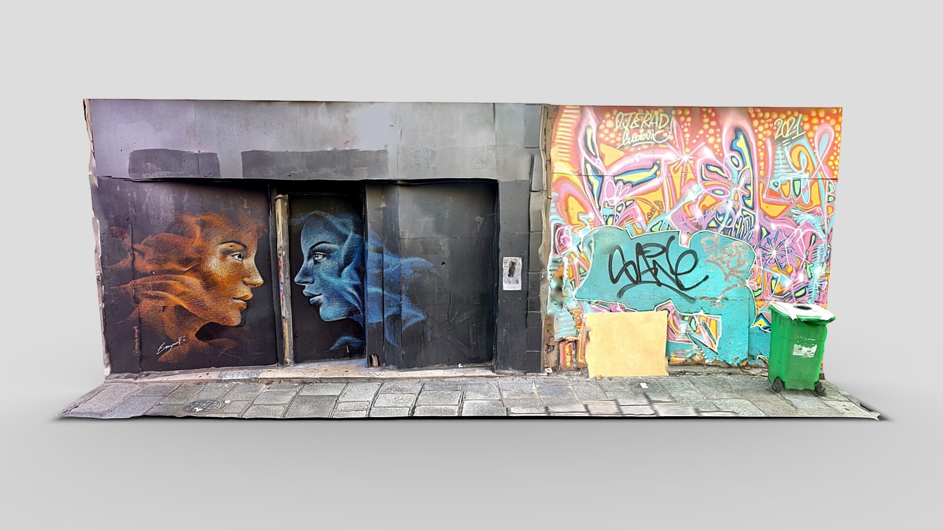 Day 329: Mural by Ludovic Djeradi